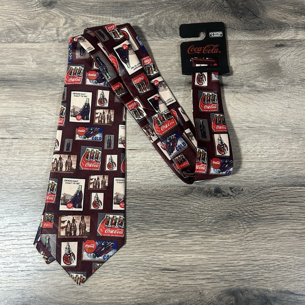 Vintage Coca Cola Necktie Still With‎ Original Hang Tag